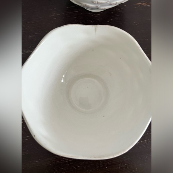 Loucarte Chowder Soup Bowls Fish Motif Embossed Made In Portugal Set of 4 - Picture 4 of 9